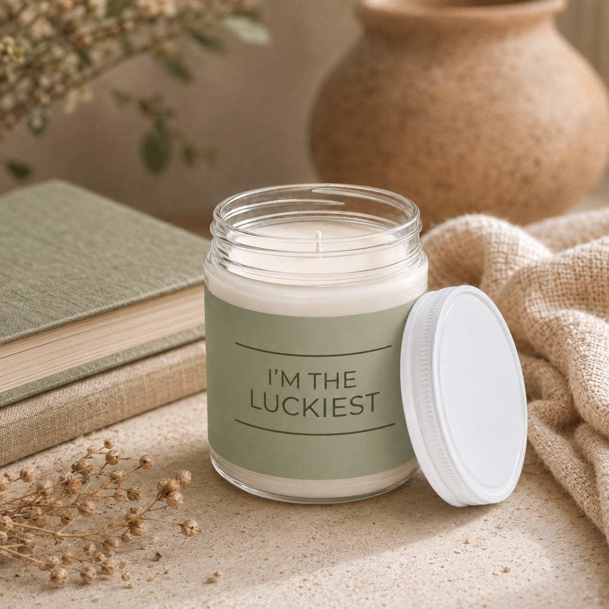 Lucky Light Candle - Olive Grove