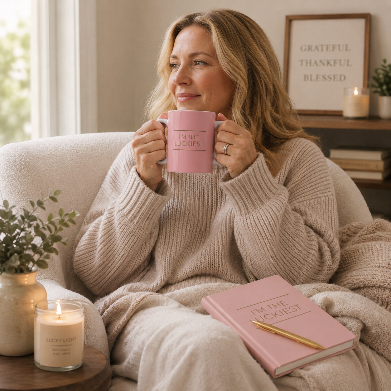Morning Luck Mug - Soft Gratitude